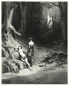 Illustratie van Gustave Doré voor Miltons Paradise Lost, Boek XII, regel 645 door Gustave Dore